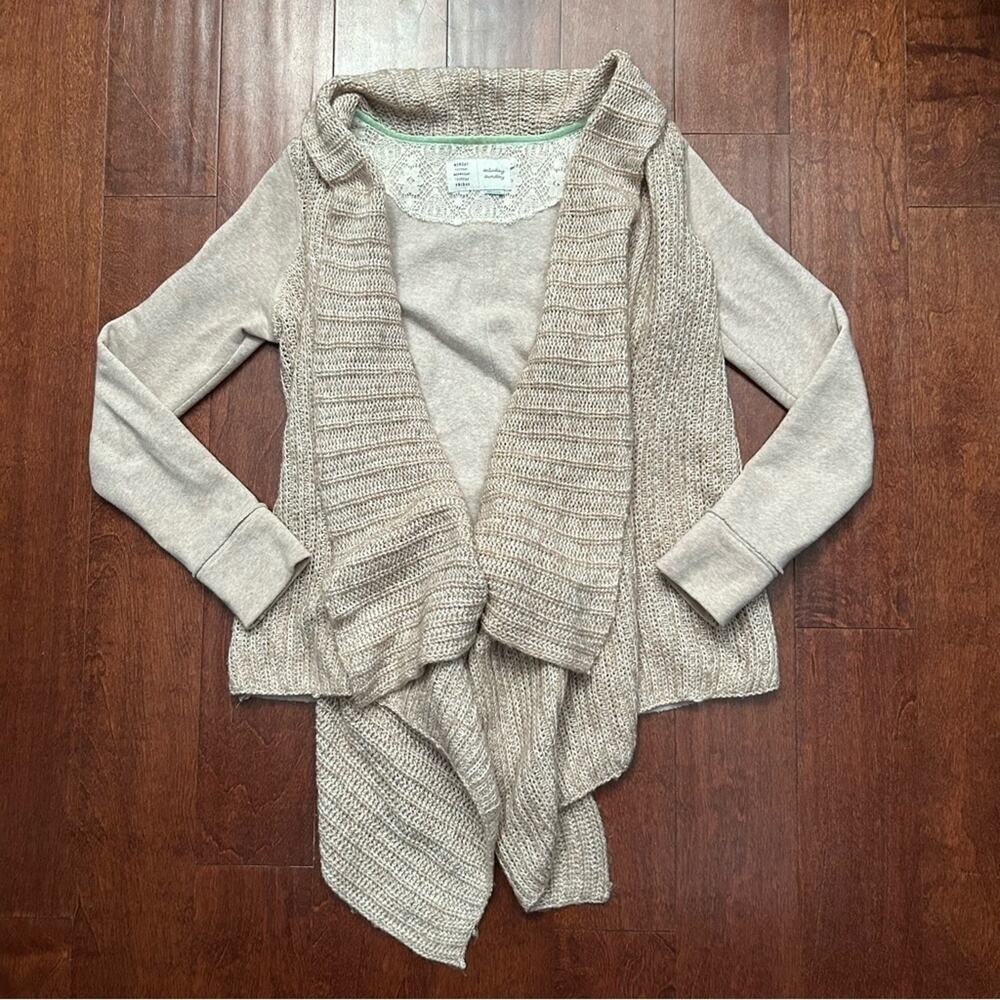 Anthropologie Saturday Sunday Women's Asymmetrical Open Front Sweater , Size S